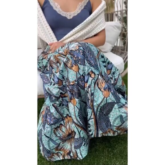 NWT Francis + Benedict Evie Maxi Skirt Size Small Floral - Picture 2 of 6